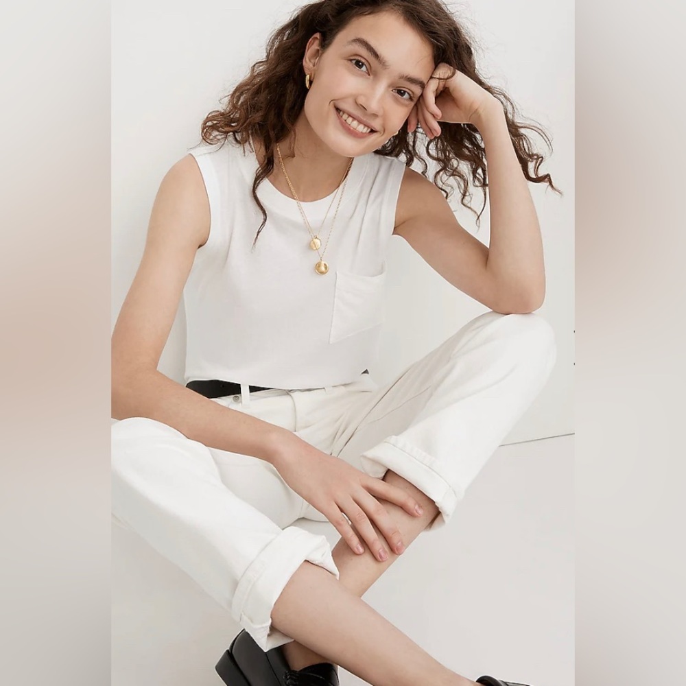 Madewell Softfade Cotton Oversized Muscle Tank